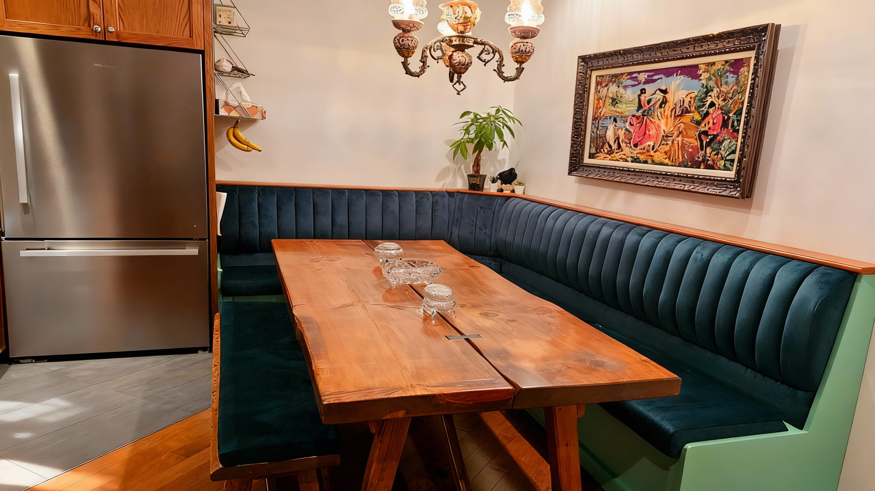 Banquette de salon sur mesure